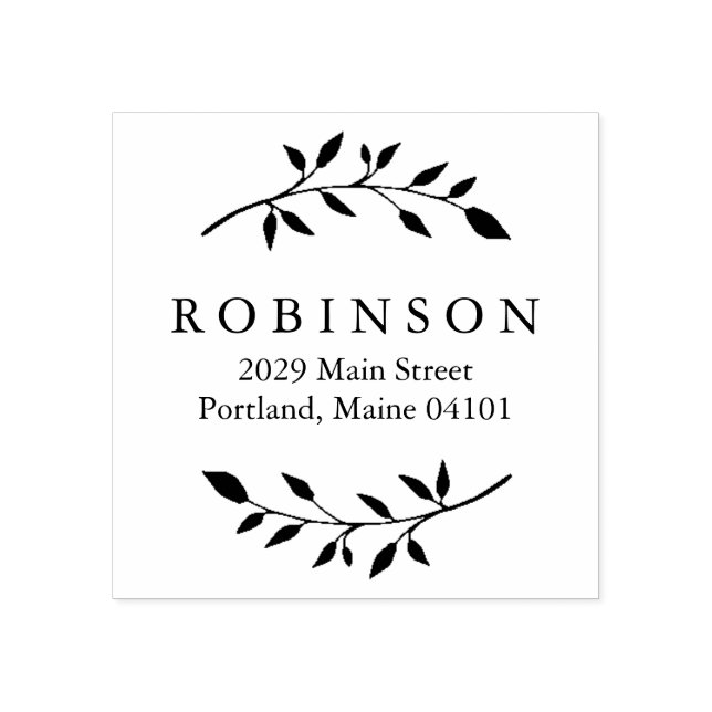 Carimbo De Borracha Folhagem (Impressão)