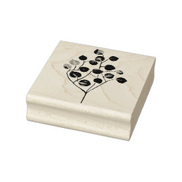 Carimbo De Borracha Folhas de eucalipto