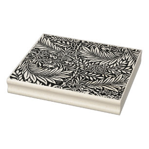 Carimbo De Borracha Folhas Florais - William Morris