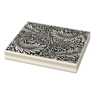 Carimbo De Borracha Folhas Florais - William Morris