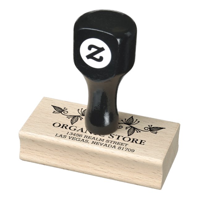 Carimbo De Borracha folhas orgânicas (Carimbo)