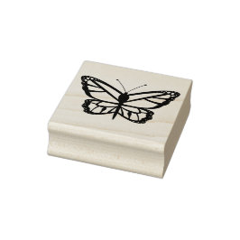 Carimbo De Borracha Forma de Borboleta Simples