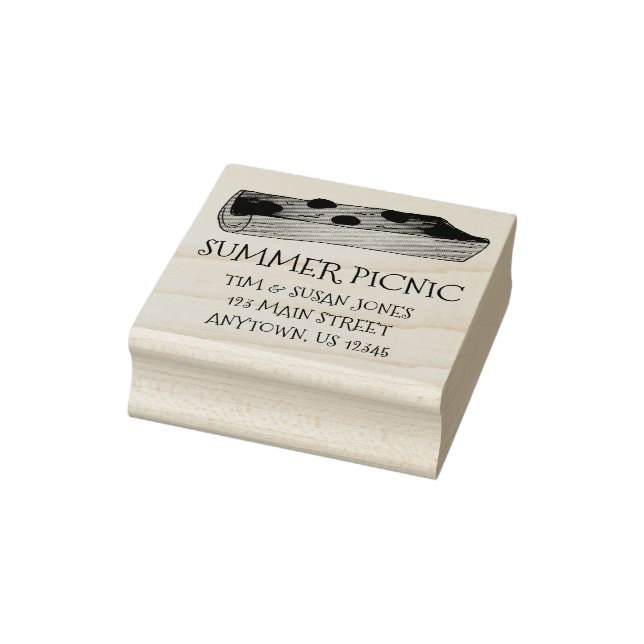 Carimbo De Borracha Formigas em um endereço de Comida de piquenique Ce (Carimbo)