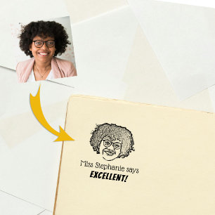 Carimbo De Borracha Foto e disponibilidade personalizadas do professor