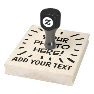 Carimbo De Borracha Foto personalizada e texto engraçado