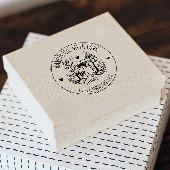 Carimbo De Borracha Fox Florestal, Feita À Mão Com Amor, (Criador carregado)