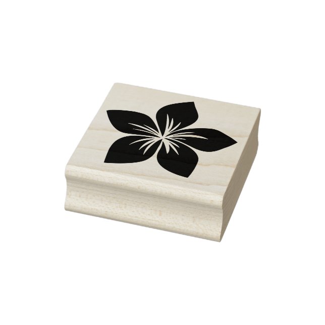 Carimbo De Borracha Frangipani tropical ou Plumeria Flower Hawaii (Carimbo)