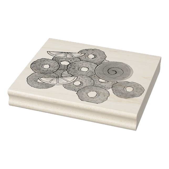 Carimbo De Borracha Fried Calamari Rings Comida italiana Foodie (Carimbo)