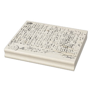 Carimbo De Borracha Fundo do Script Vintage