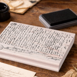 Carimbo De Borracha Fundo do Script Vintage