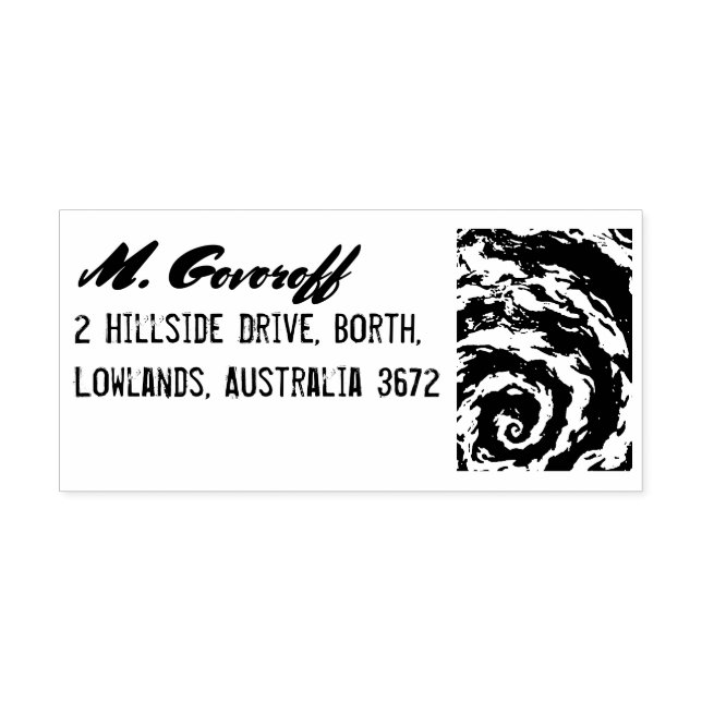 Carimbo De Borracha Galáxia Espiral Roxa (Impressão)