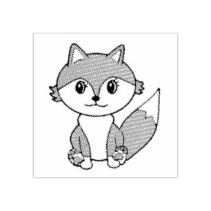 Carimbo De Borracha Galinha Fazenda de Raposa