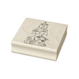 Carimbo De Borracha Gama de Pássaros de Cat