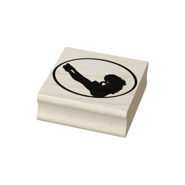 Carimbo De Borracha Garota com um livro (Carimbo)