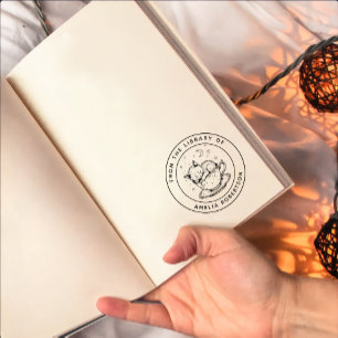 Carimbo De Borracha Gatinho Dormindo Personalizado em Cartaz de Cartaz