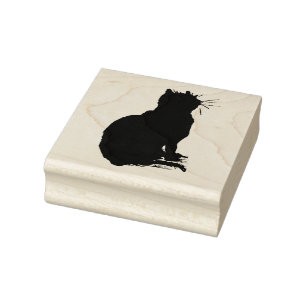 Carimbo De Borracha Gatinho Sentado