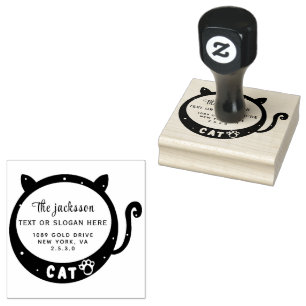 CARIMBO DE BORRACHA GATO