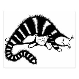 Carimbo De Borracha Gato Bonito Mãe Ama Família