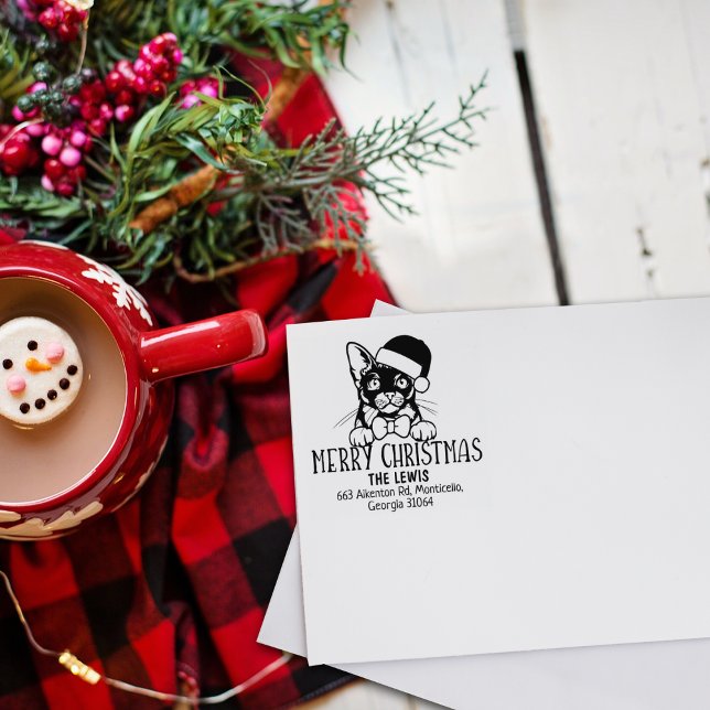 Carimbo De Borracha Gato Burmanês Bonito Endereço de Devolução para o  (Criador carregado)