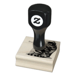 Carimbo De Borracha Gato Fofo e Design de Nome Personalizado