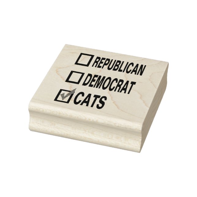 Carimbo De Borracha gato republicano democrata felina RUBBER STAMP (Carimbo)