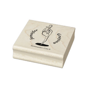 Carimbo De Borracha ginasta Rítmica