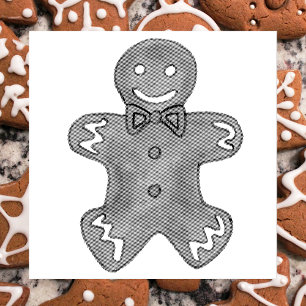 Carimbo De Borracha Gingerbird Man Christmas Cookie Baking