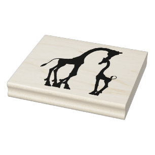 Carimbo De Borracha Girafa