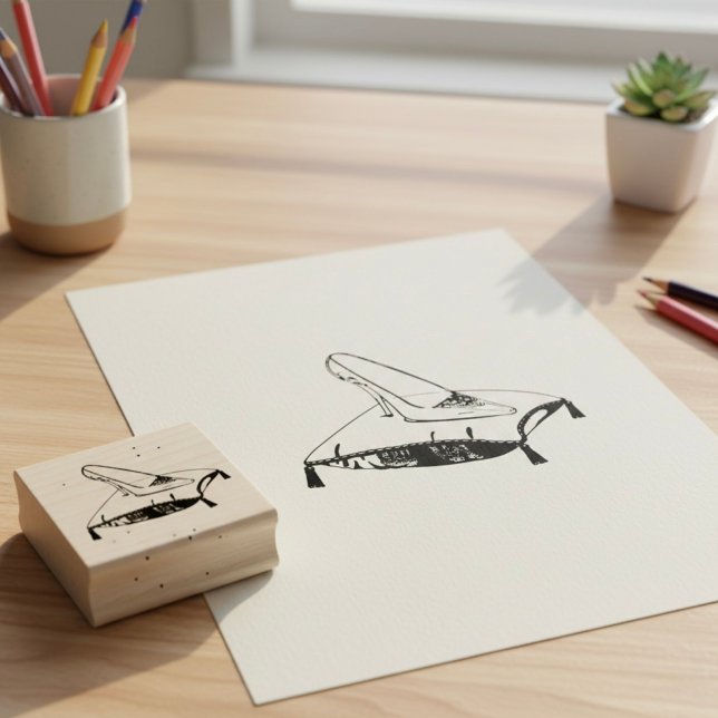 Carimbo De Borracha Glass Slipper (Criador carregado)