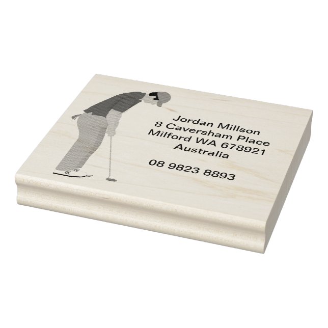 Carimbo De Borracha Golf Themed (Carimbo)