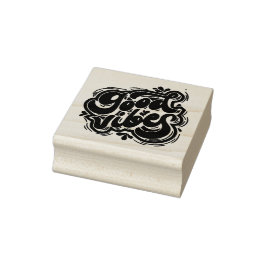 Carimbo De Borracha Good Vibes Rubber Stamp