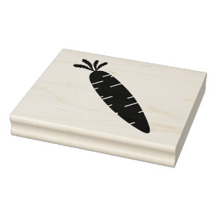 Carimbo De Borracha Grande Cenoura