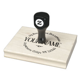 Carimbo De Borracha Grande costume rústico