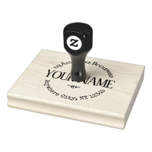 Carimbo De Borracha Grande costume rústico