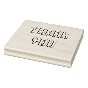 Carimbo De Borracha Grande Moderno Obrigado