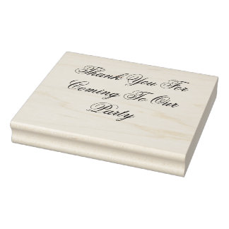 Carimbo De Borracha Grande: Obrigado Por Vir Ao Nosso Partido