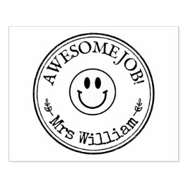 Carimbo De Borracha Grande Trabalho Personalizado de Professores Incrí