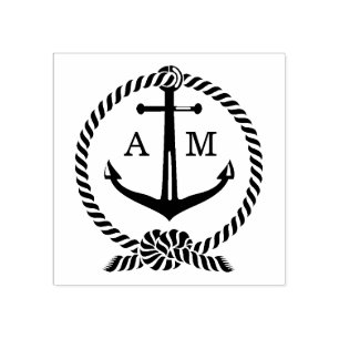 Carimbo De Borracha Gravar As Iniciais Do Monograma De Casamento De Bo