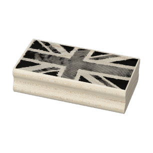 Carimbo De Borracha Grunge da BANDEIRA de UNION JACK + sua ideia