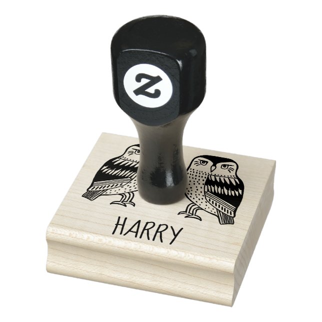 Carimbo De Borracha GTWIN Gelado Coroa Pássaros Desenhando A Mão PERSO (Carimbo)