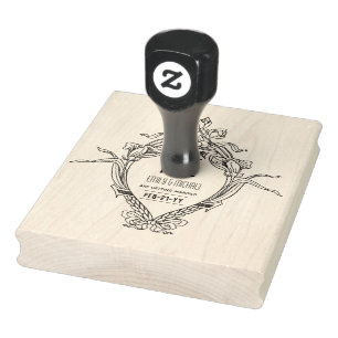 Carimbo De Borracha Guardar Personalizado Estilo de Gatsby de Data ART