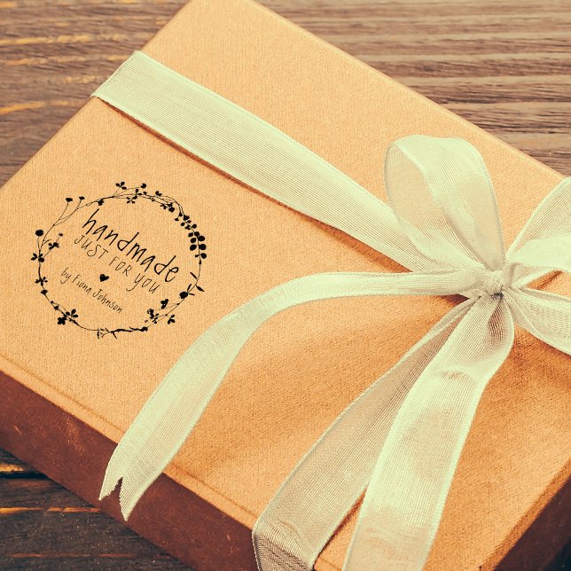 Carimbo De Borracha Guirlanda de Flores Selvagens Desenhada à Mão Arte (Criador carregado)