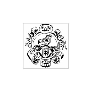 Carimbo De Borracha Haida art