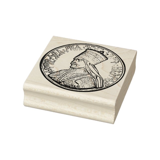 Carimbo De Borracha Haile Selassie Emperor of Ethiopia Rastafari Stamp (Carimbo)