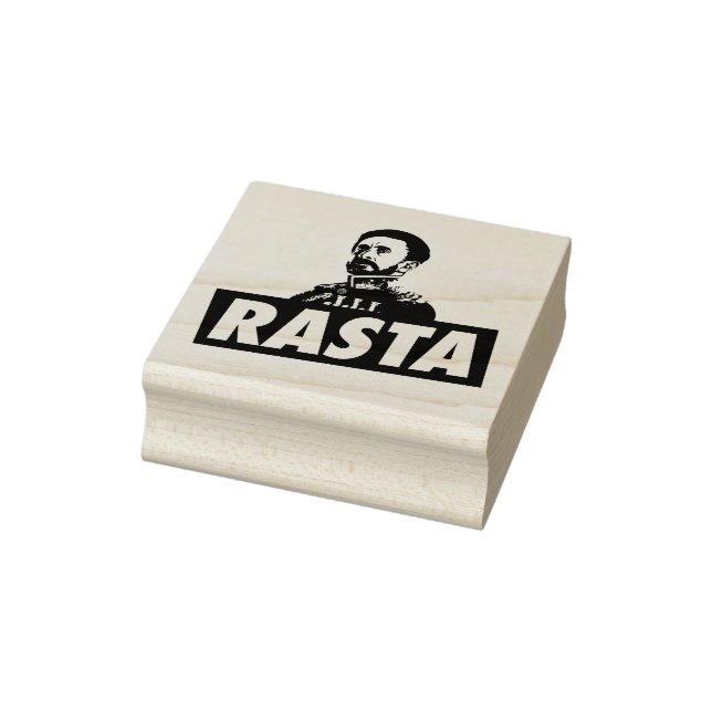 Carimbo De Borracha Haile Selassie Jah Rastafari Rasta Roots Stamp (Carimbo)