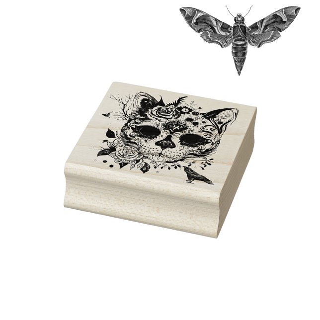 Carimbo De Borracha Halloween Cat (Criador carregado)