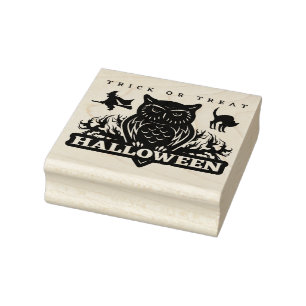 Carimbo De Borracha Halloween Doce ou Travessura