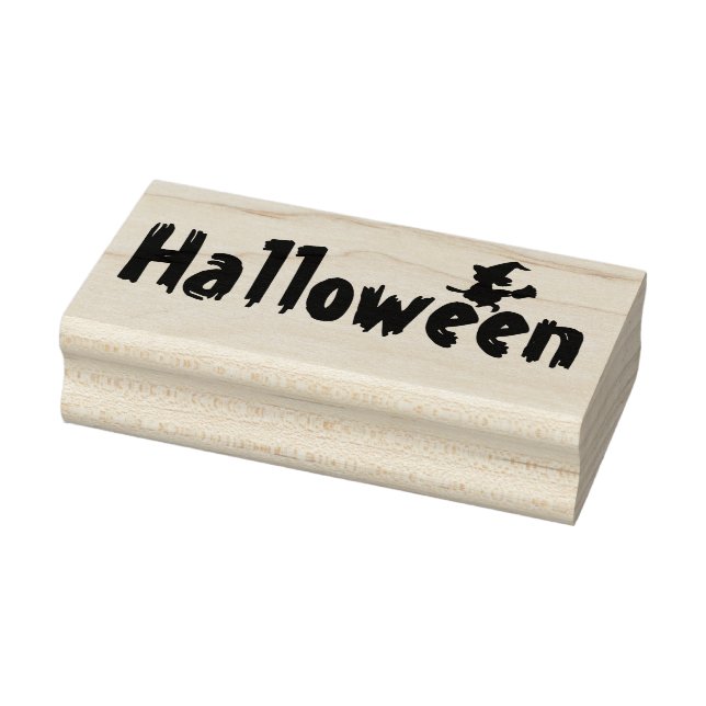 Carimbo De Borracha Halloween e Bruxa (Carimbo)