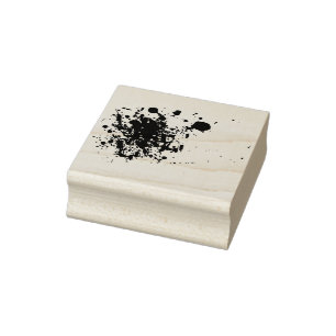 Carimbo De Borracha Halloween Horror Red Ink Splatter