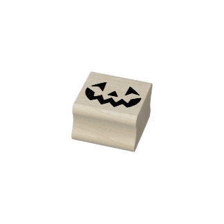 Carimbo De Borracha Halloween Jack-o-lantern abóbora-cara sorri